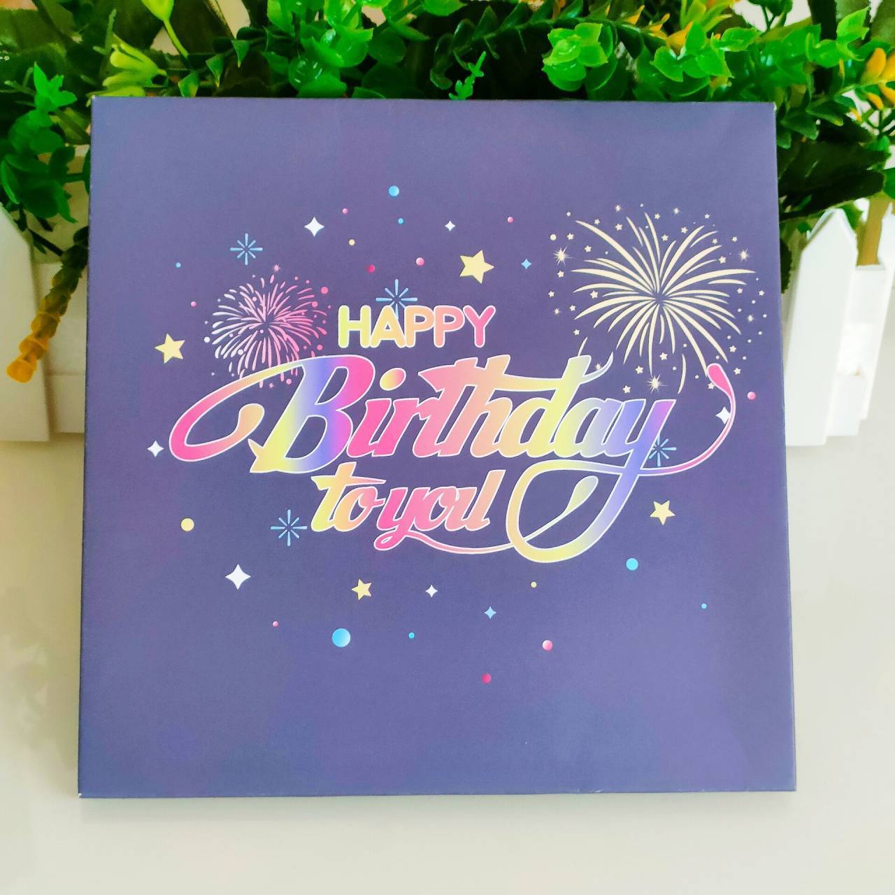 LIGHTS & SOUND Pop up Happy Birthday Card๐