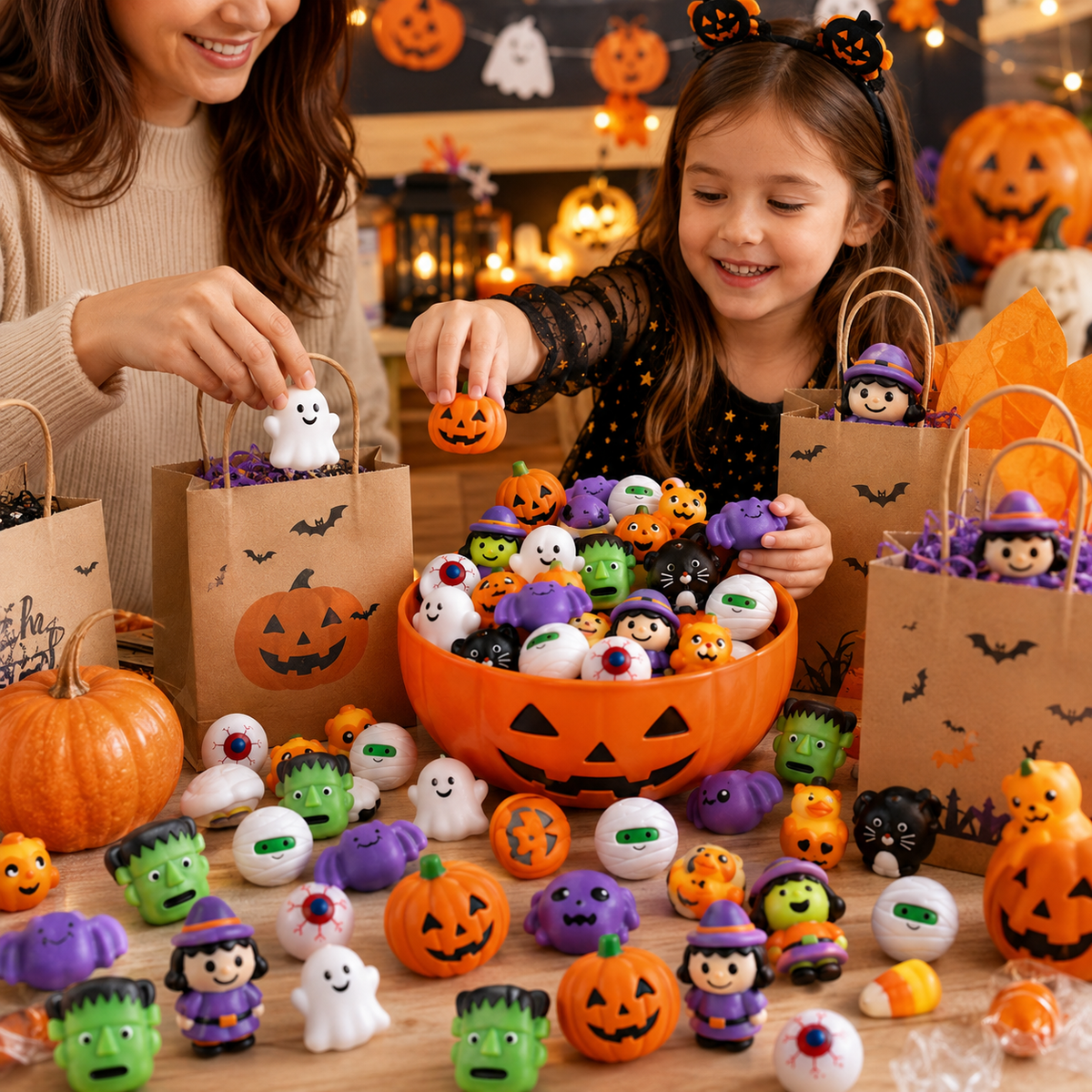 ๐Halloween Mochi Squishy Toys โ Cute Sensory Party Favors & Goodie Bag Fillers