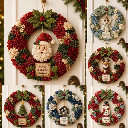 Christmas Fabric Wreath DIY Kit