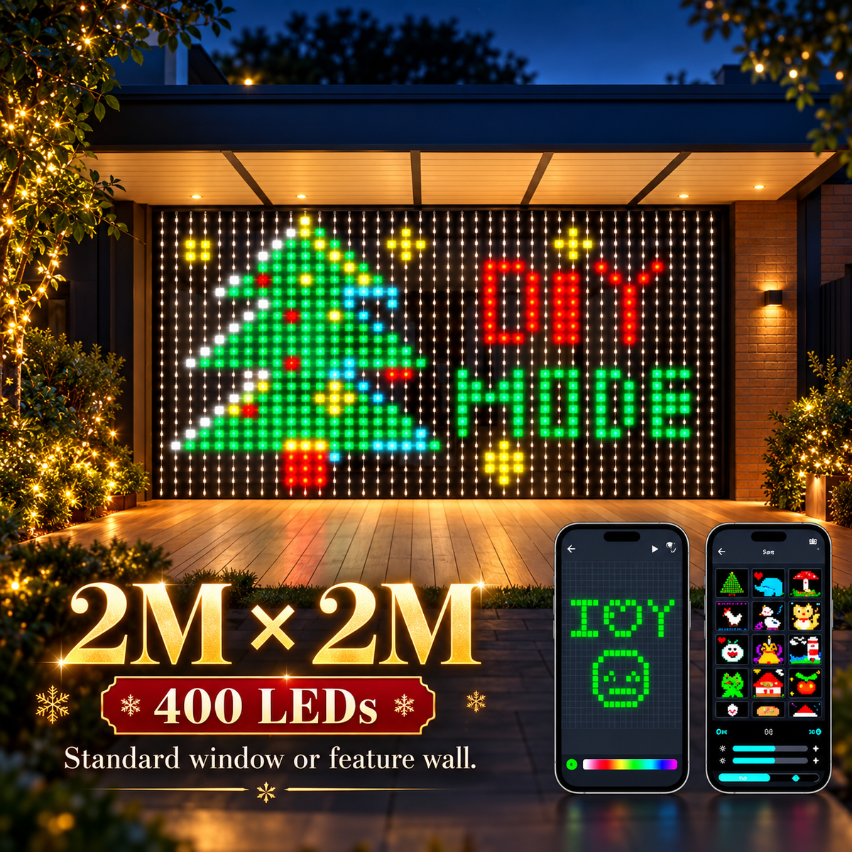 ✨ Smart Holiday Lights — Turn Any Space Into a Brilliant Light Show