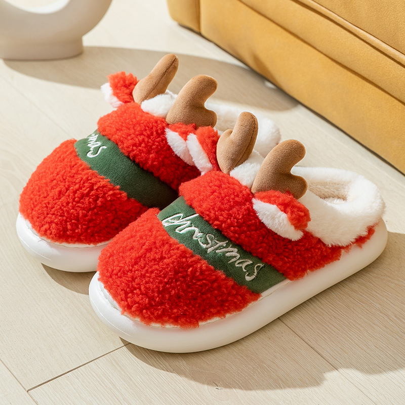 🎄Christmas Cotton Plush Slippers