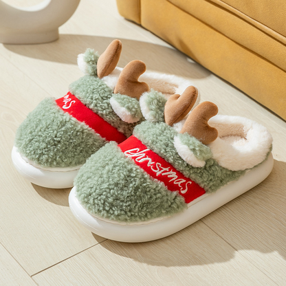 🎄Christmas Cotton Plush Slippers