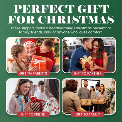 🎄Christmas Cotton Plush Slippers