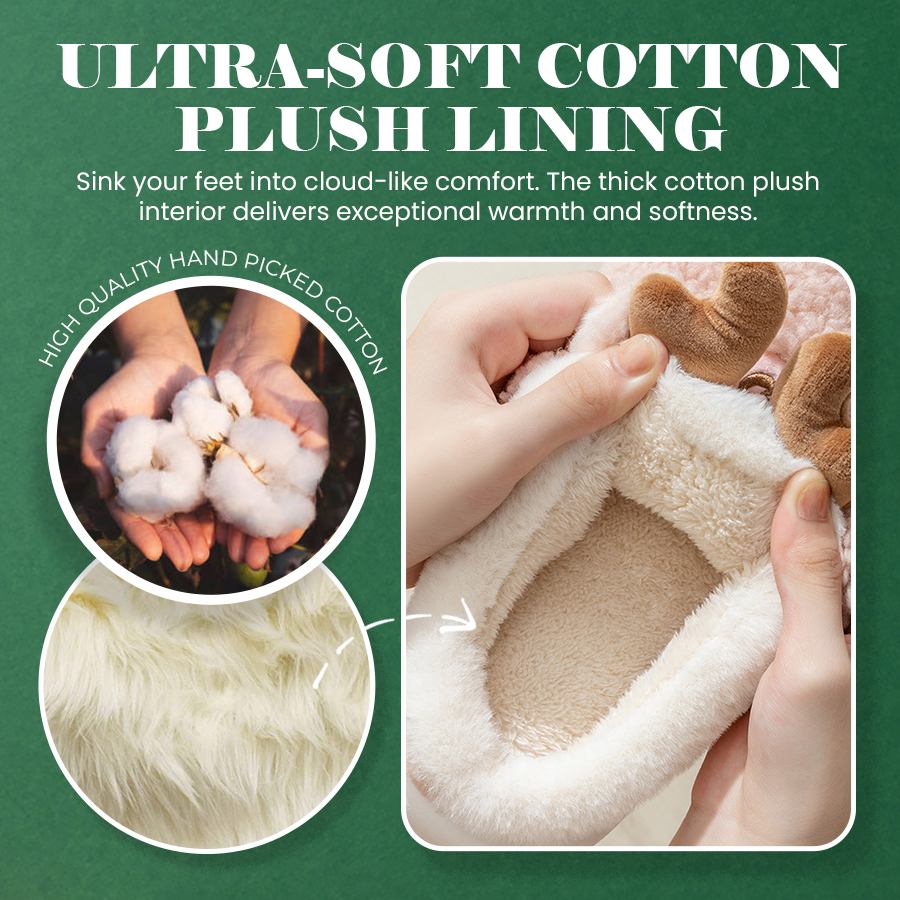 🎄Christmas Cotton Plush Slippers