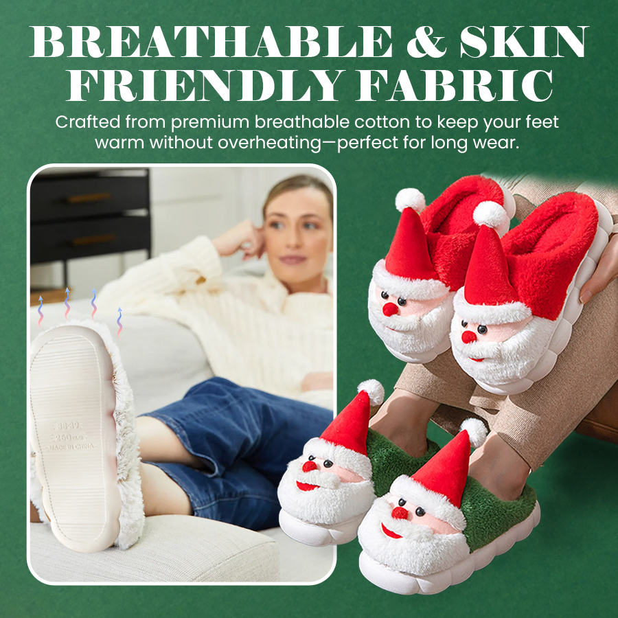 🎄Christmas Cotton Plush Slippers