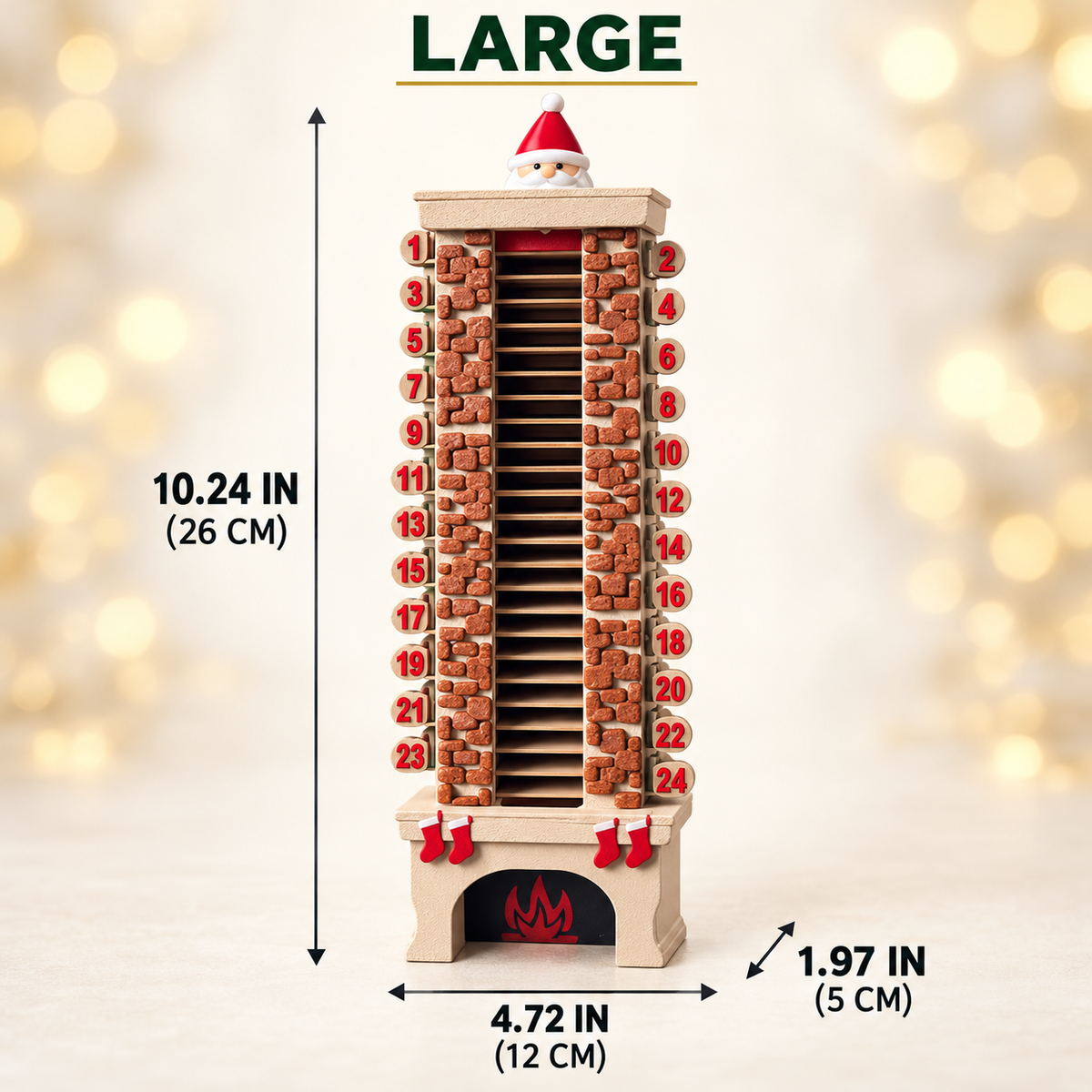 Santa’s Chimney Surprise – 24-Day Christmas Countdown Advent Calendar