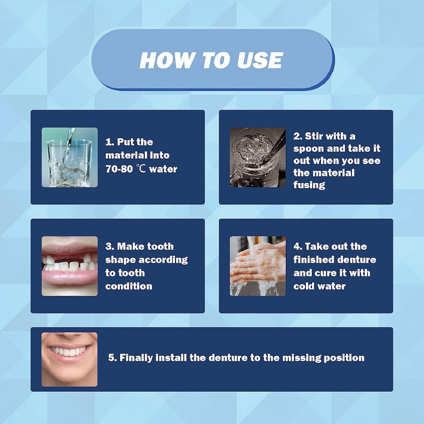 🔥LAST DAY 80% OFF🔥 Temporary Molding Denture-Tooth Repair