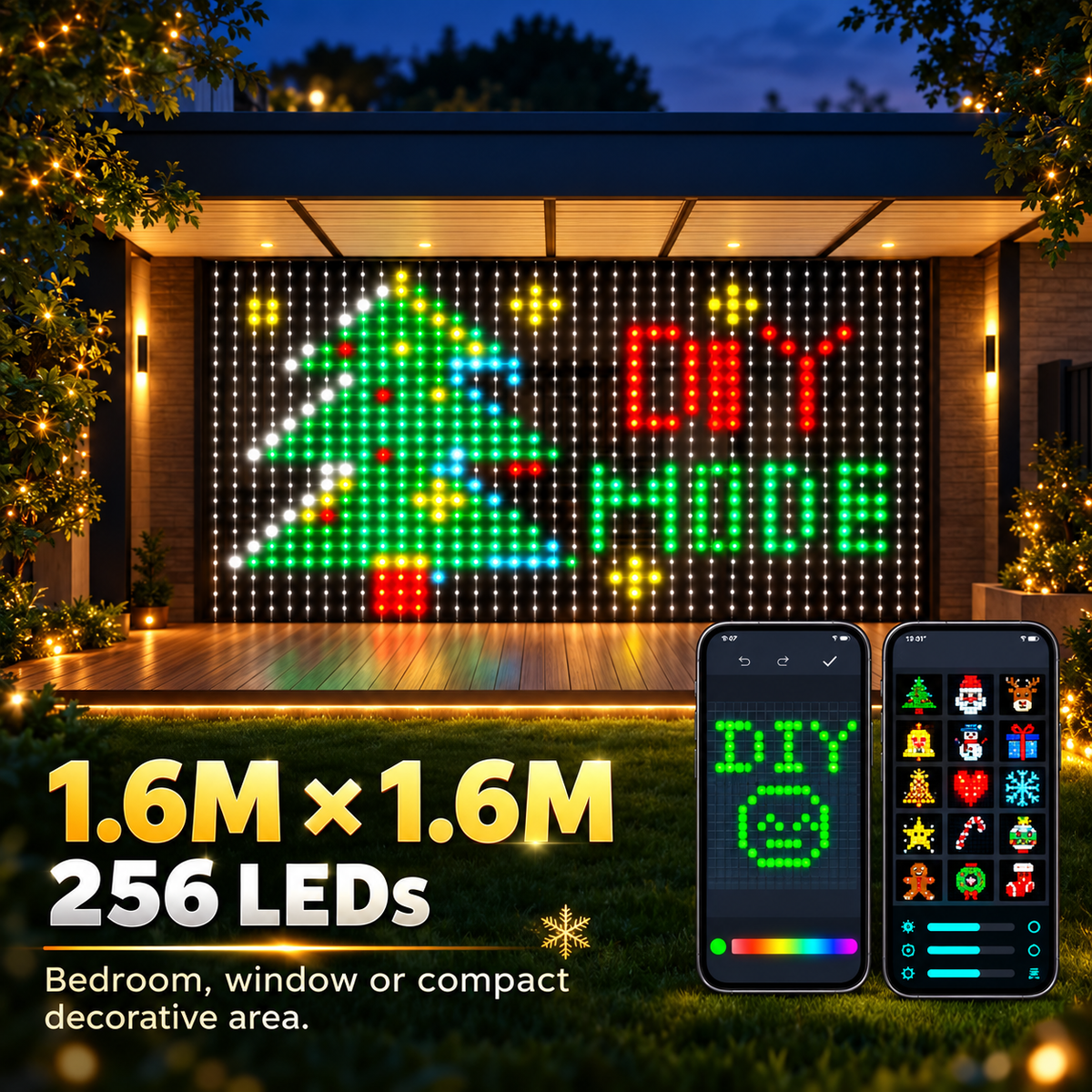 ✨ Smart Holiday Lights — Turn Any Space Into a Brilliant Light Show
