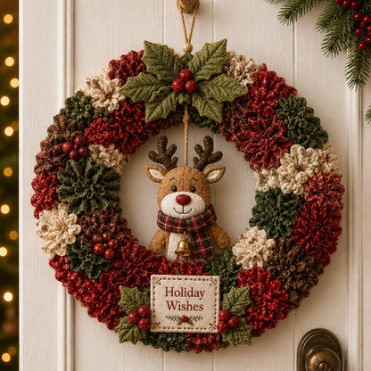 Christmas Fabric Wreath DIY Kit