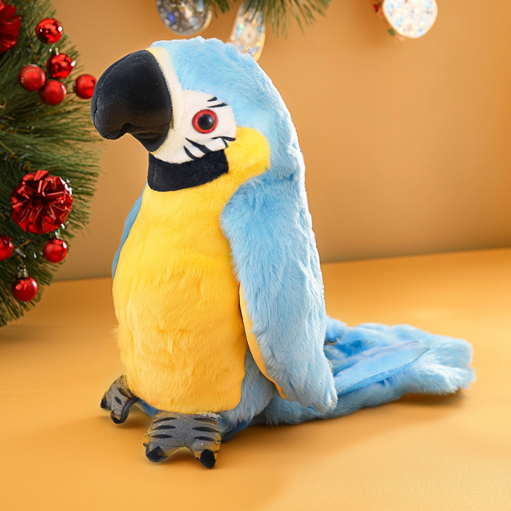 Blue interactive parrot color option