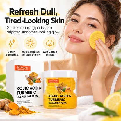 ✨ Kojic Acid & Turmeric Cleansing Pads – Cleanse, Refresh & Glow