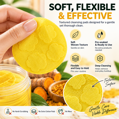 ✨ Kojic Acid & Turmeric Cleansing Pads – Cleanse, Refresh & Glow