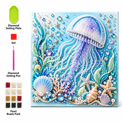 🌊 Bring the Ocean to Life With Every Sparkling Pearl - Ocean Pearl Mosaic Art Kit