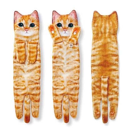 🎄Early Christmas Sale 🎅 Funny Cat Hand Towels