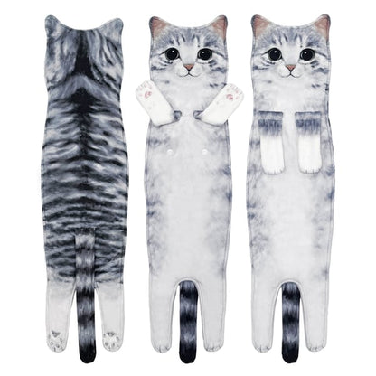🎄Early Christmas Sale 🎅 Funny Cat Hand Towels