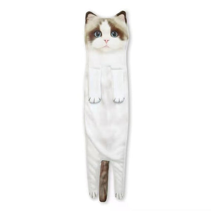 🎄Early Christmas Sale 🎅 Funny Cat Hand Towels