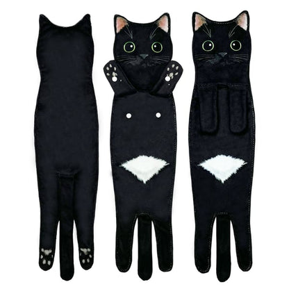 🎄Early Christmas Sale 🎅 Funny Cat Hand Towels