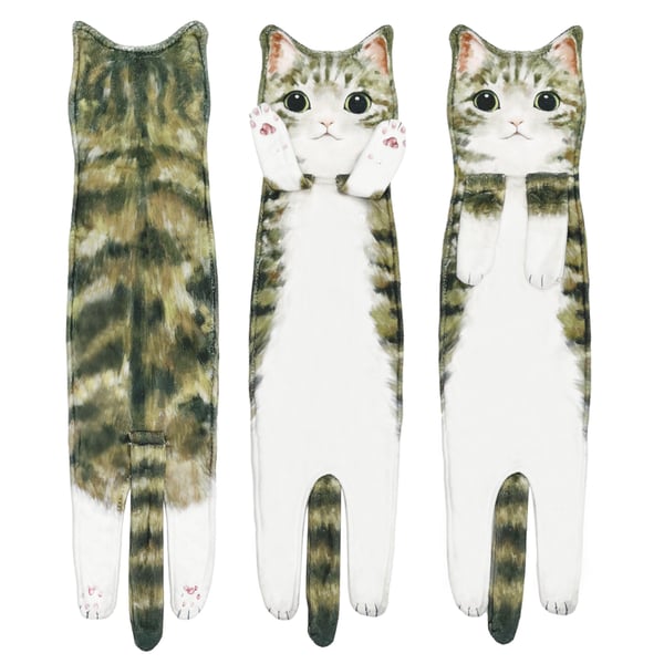 🎄Early Christmas Sale 🎅 Funny Cat Hand Towels