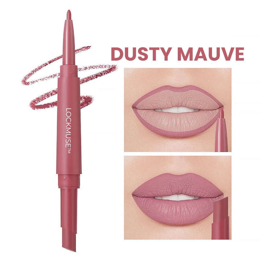 LOCKMUSE-Matte Longwear Dual-Ended Lip Liner