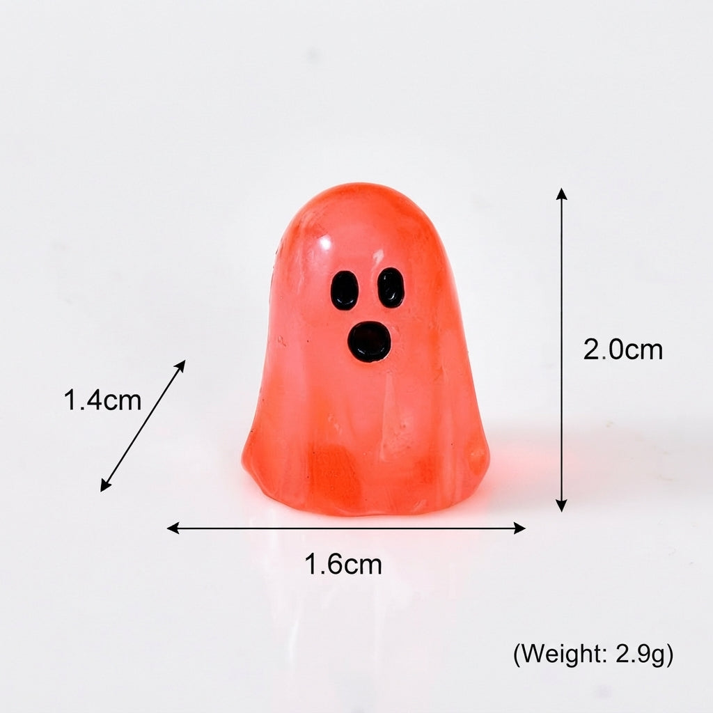 GlowBoo Mini Ghost Figurines – Colorful Glow-in-the-Dark Halloween Decor