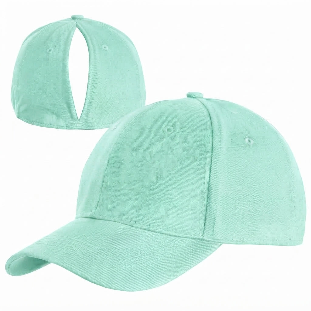 🧢 Ponytail Comfort Cap – Magnetic Back Women’s Baseball Hat for Long Hair