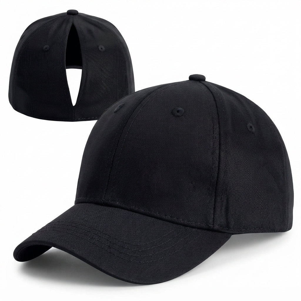 🧢 Ponytail Comfort Cap – Magnetic Back Women’s Baseball Hat for Long Hair