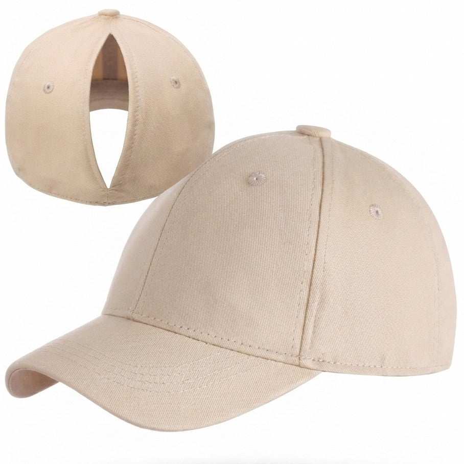 🧢 Ponytail Comfort Cap – Magnetic Back Women’s Baseball Hat for Long Hair