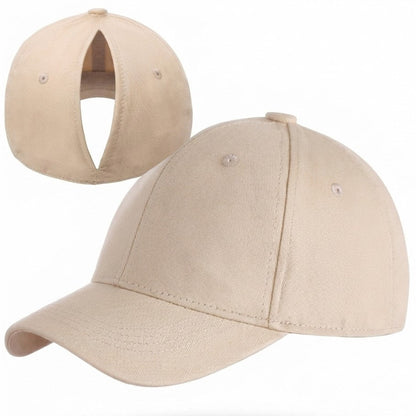 🧢 Ponytail Comfort Cap – Magnetic Back Women’s Baseball Hat for Long Hair