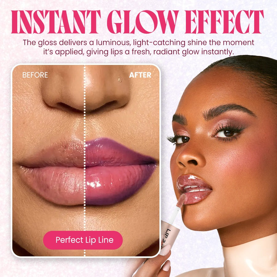 Glass Shine Dual Lip Sculptor: Matte Liner & Water Glow Gloss