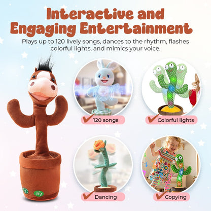 Interactive Dancing Plush: Sings, Records, Lights Up & Repeats What You Say!
