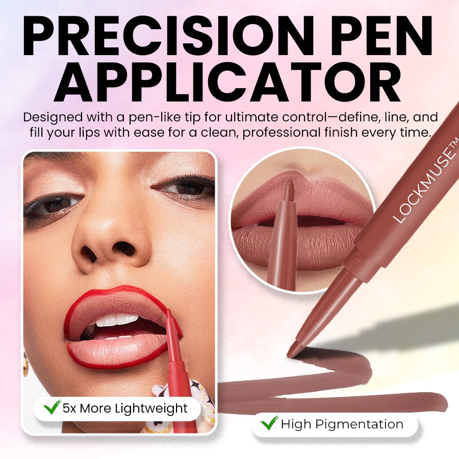 LOCKMUSE-Matte Longwear Dual-Ended Lip Liner