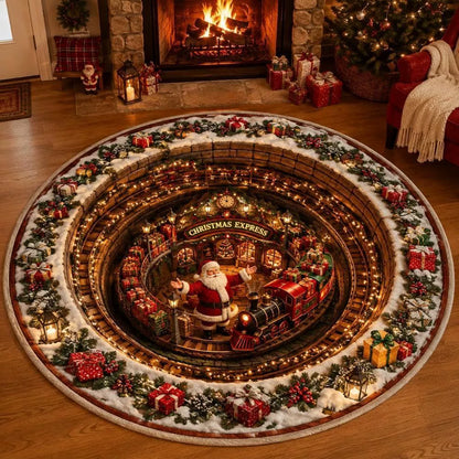 🎄 3D Illusion Christmas Rug✨
