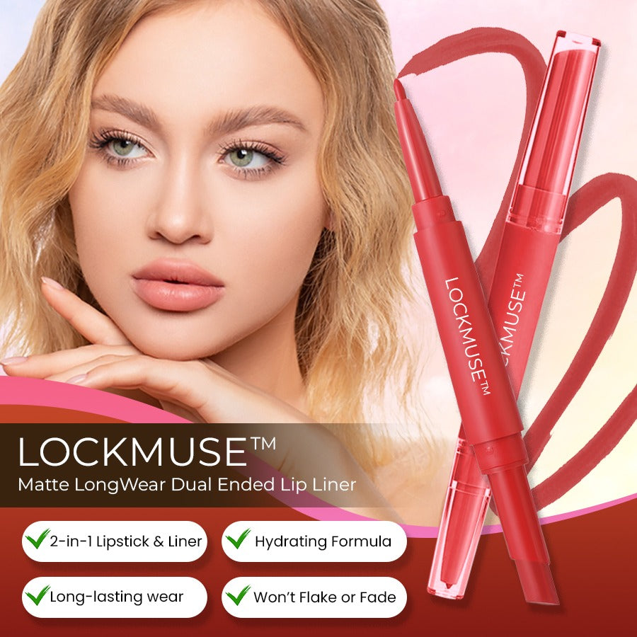 LOCKMUSE-Matte Longwear Dual-Ended Lip Liner