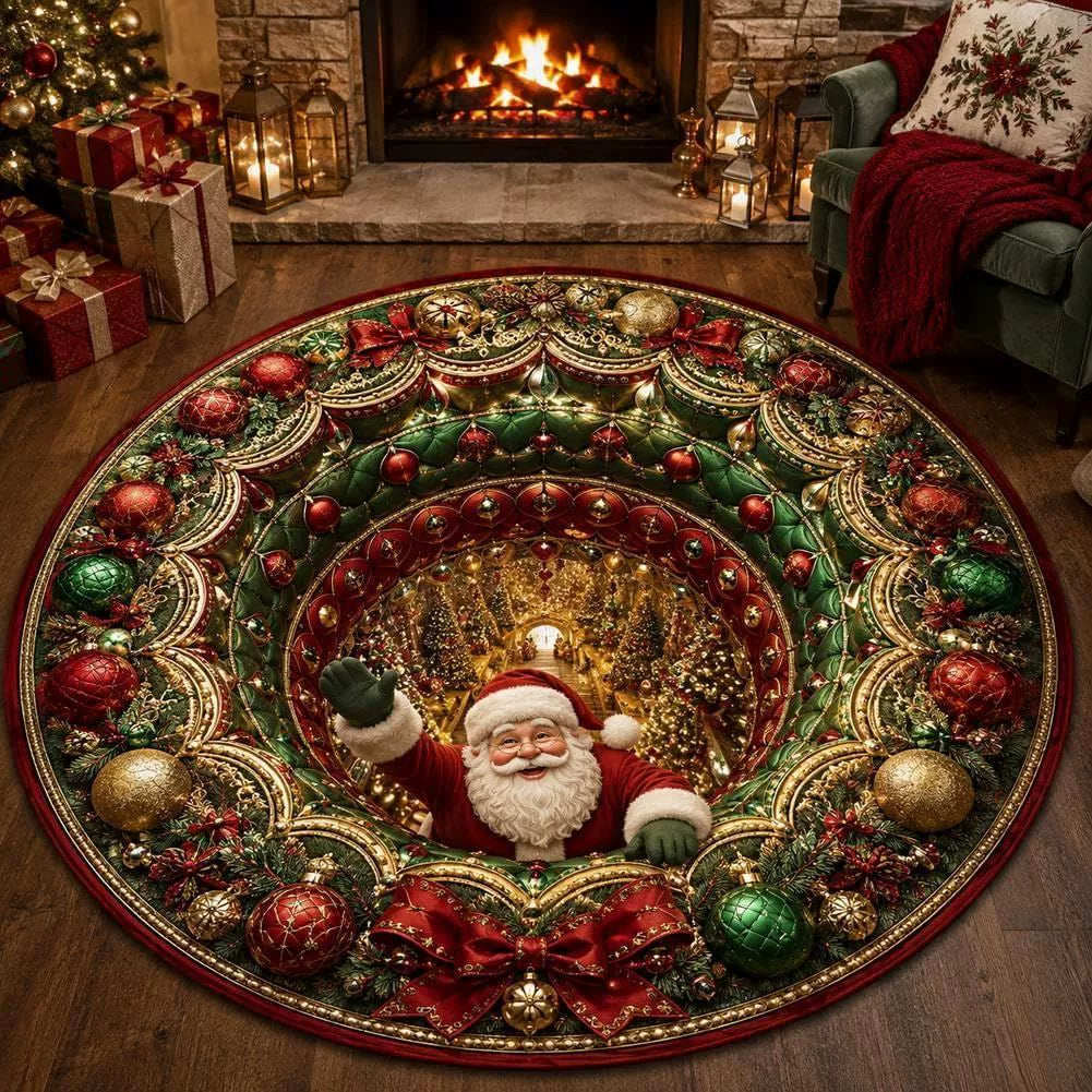 🎄 3D Illusion Christmas Rug✨