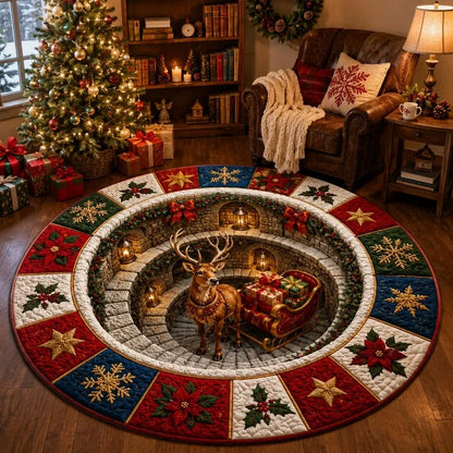 🎄 3D Illusion Christmas Rug✨