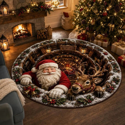 🎄 3D Illusion Christmas Rug✨