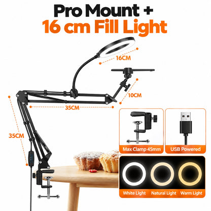 FlexiView Adjustable Phone & Camera Desk Mount