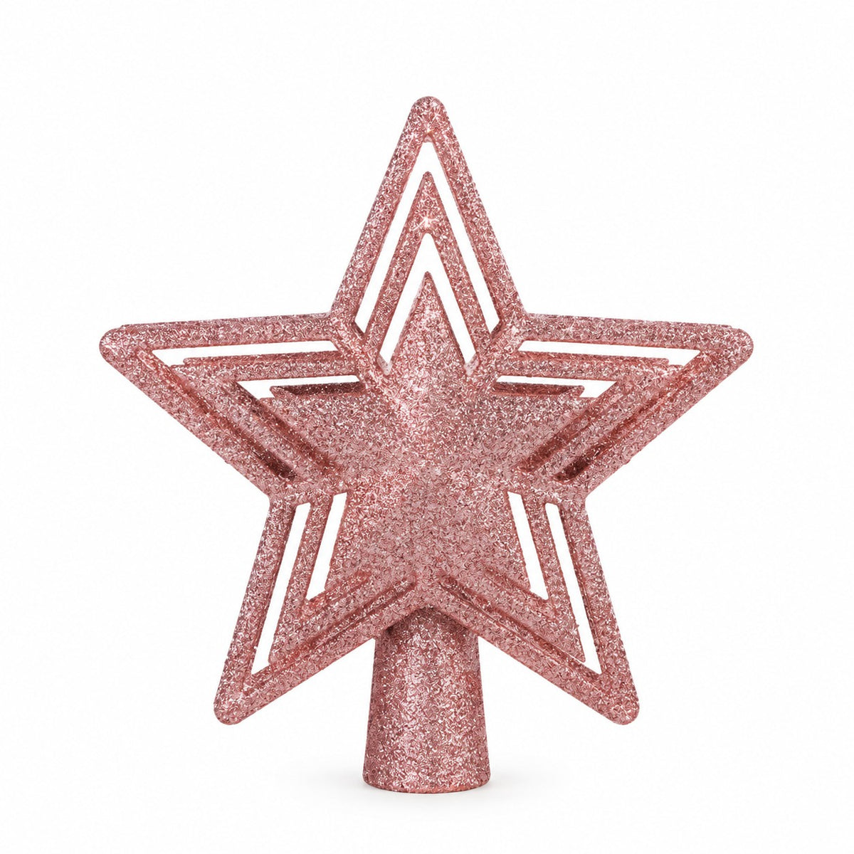 Christmas Star Projector Tree Topper – 3D Illuminated Star with Rotating Snowflake Light