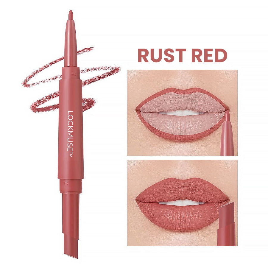 LOCKMUSE-Matte Longwear Dual-Ended Lip Liner