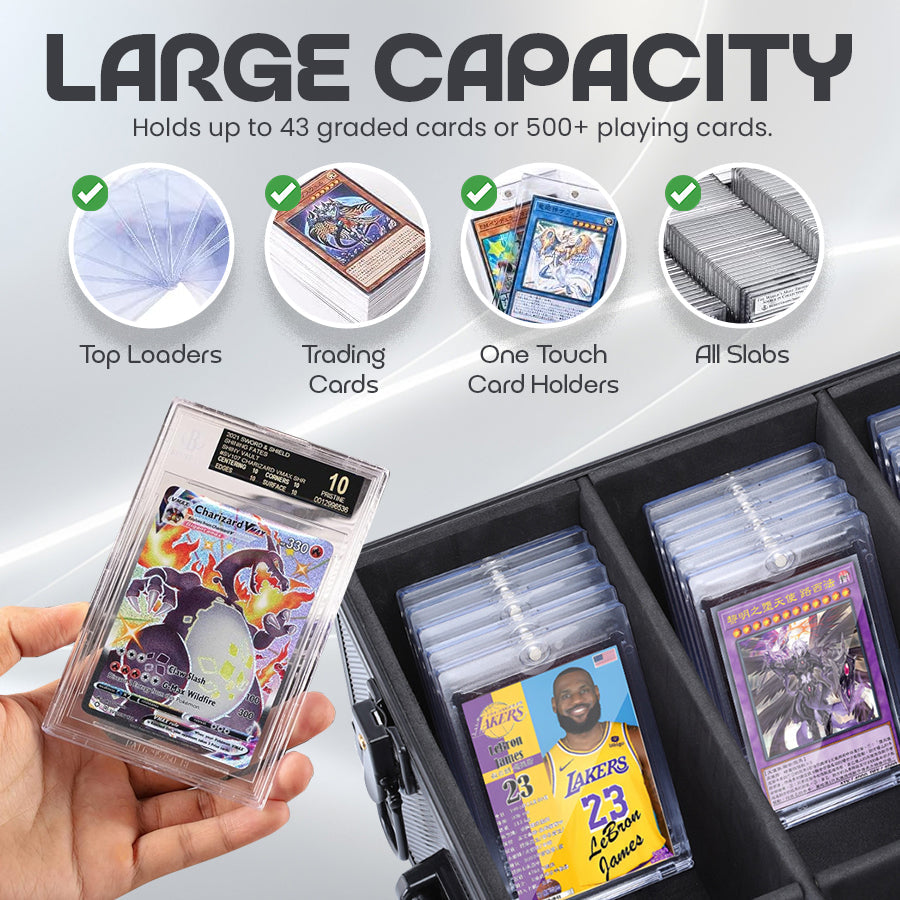The Aluminum Card Vault: Locking Case for Graded Slabs