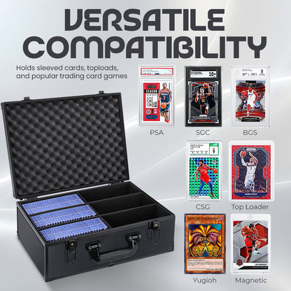 The Aluminum Card Vault: Locking Case for Graded Slabs
