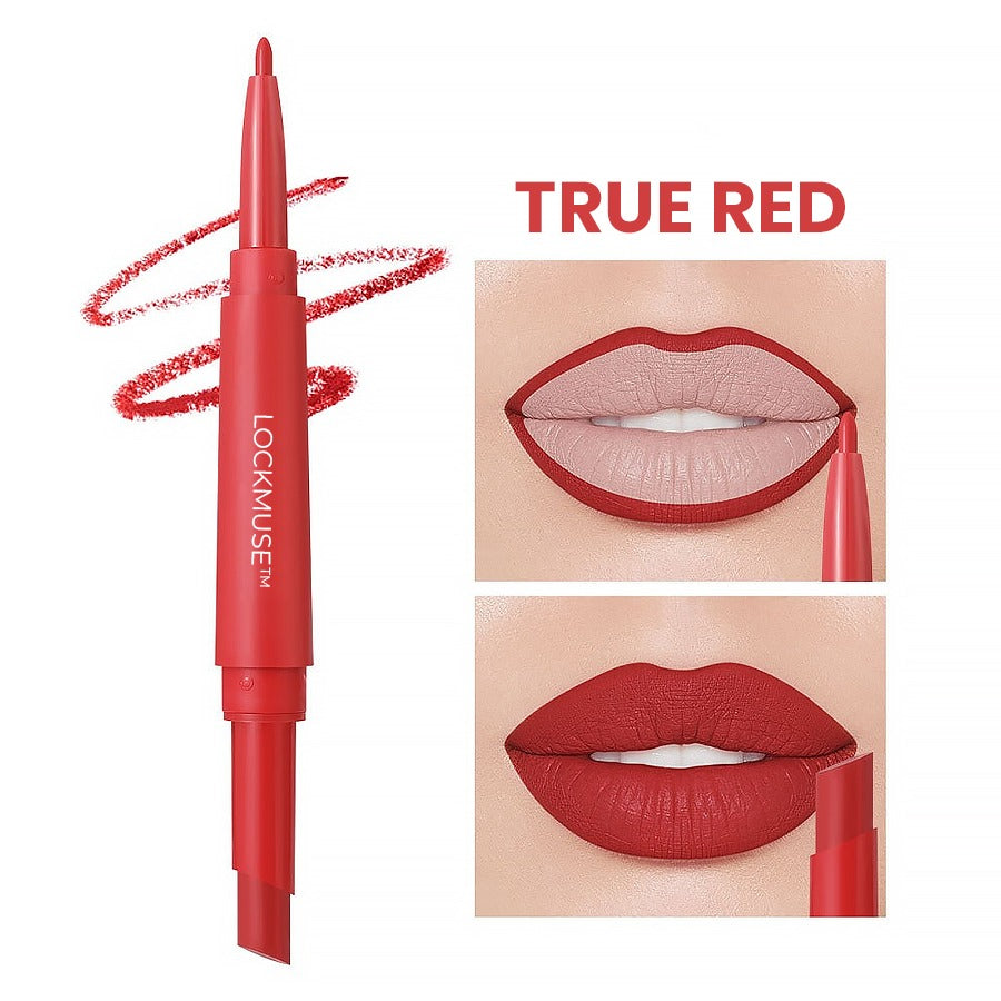 LOCKMUSE-Matte Longwear Dual-Ended Lip Liner