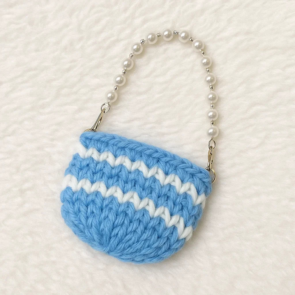 Pearl Knit Cute Bag 👜