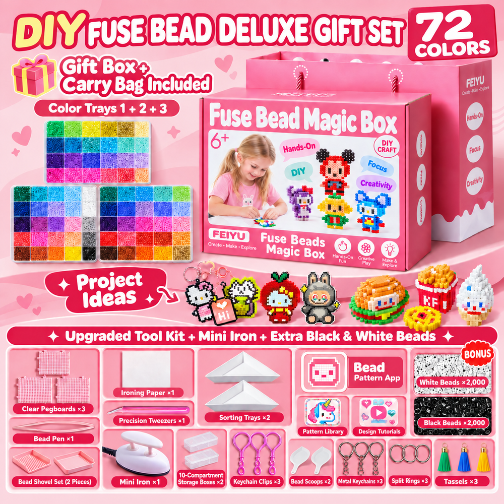 72-color fuse bead gift kit