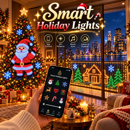 ✨ Smart Holiday Lights — Turn Any Space Into a Brilliant Light Show