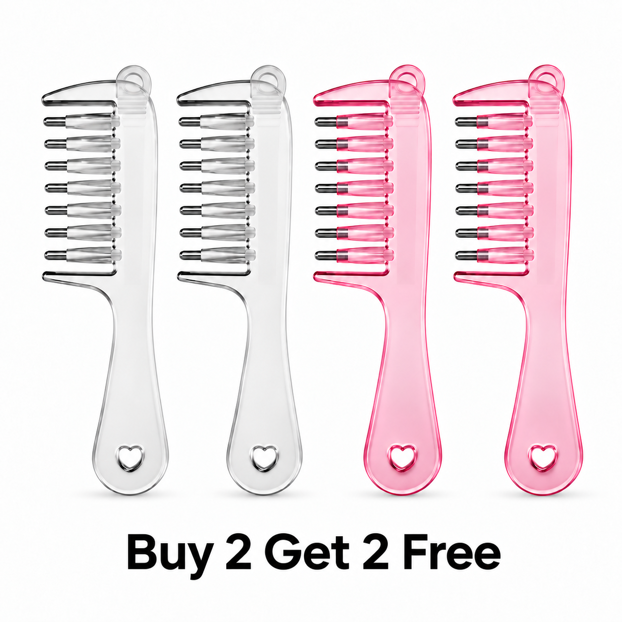 🔥 Buy 2 Get  Free — 2 Pink + 2 White