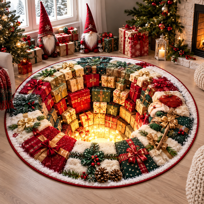 🎄 3D Illusion Christmas Rug✨