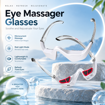 ✨ EMS Red Light Eye Massager: Fade Dark Circles & Wrinkles 👁️💖