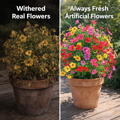 The "Ever-Bloom" Garden Stakes- Zero Maintenance Outdoor Floral Decor