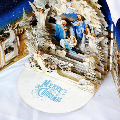 🎄🔥Handmade Pop up 3D Christmas Nativity Greeting Card🎄🔥